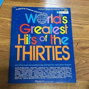 World's Greatest Hits of the Thirties Music Book